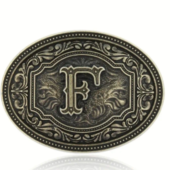 New mens Letter F intials monogram belt buckles - Picture 1 of 1
